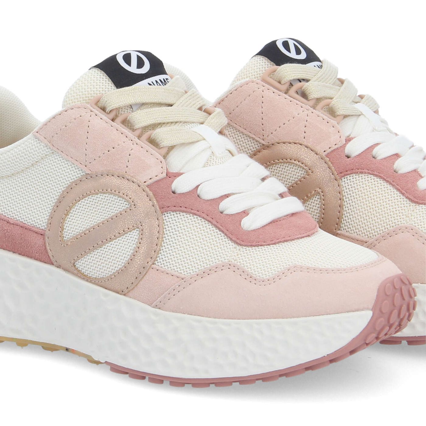 CARTER JOGGER W - SUEDE/KNIT/SUED - ROSA/BIANCO SPORCO